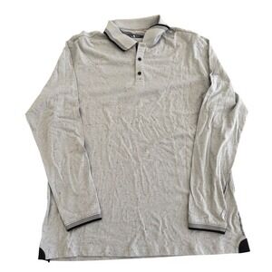 Stone Rose‎ Mens Speckled Long Sleeve Polo Shirt Size 4